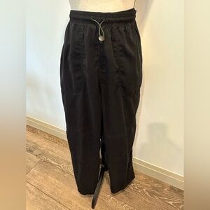Vintage  80S Adidas Mens Size M Black Lined Track Windbreaker Pants